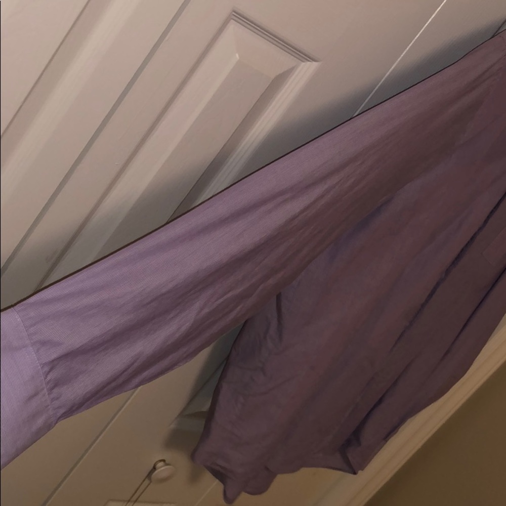 Purple Men’s button down - Picture 3 of 5